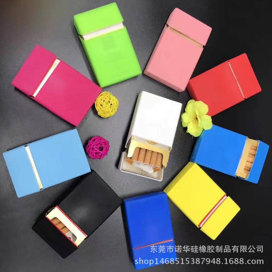 Random delivery direct sales silicone cigarette case women men's extended cigarette case 7 sizes silicone cigarette case cover