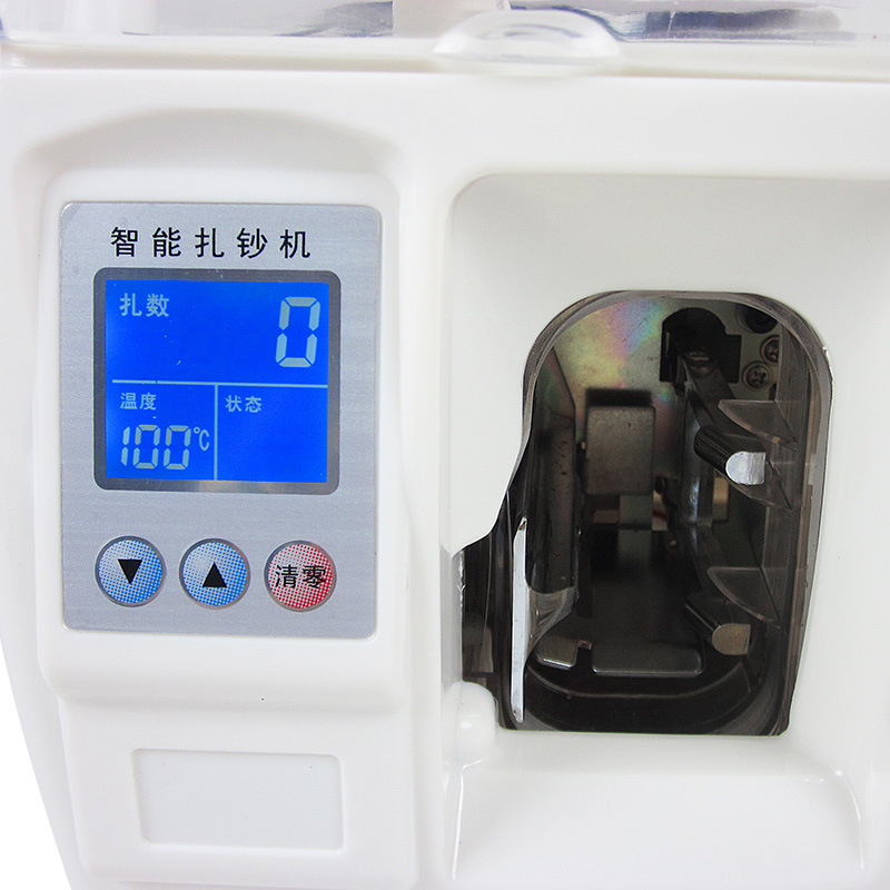 XD-307 universal bank binding machine money strapping machine liquid crystal display with handle to support multi-national currency