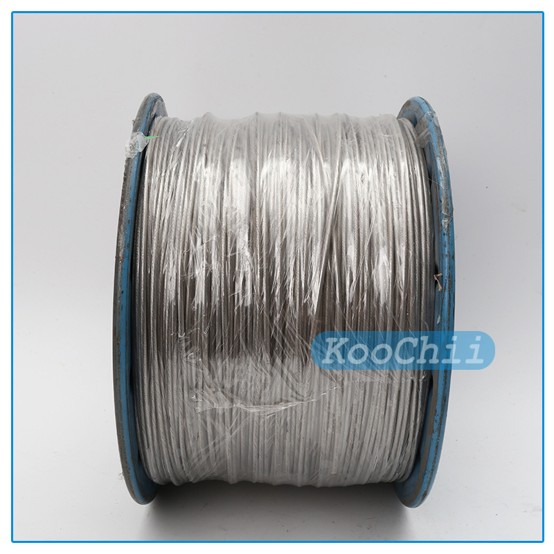 [Wholesale] Package Plastic Stainless Steel Wire Rope Wrapped with Rubber Invisible Protective Net with Nylon Pvc Teflon Teflon