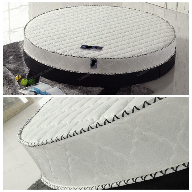 Shunde factory supply wholesale big round wedding bed 2.2 meters Hotel double folding easy to carry latex spring cushion