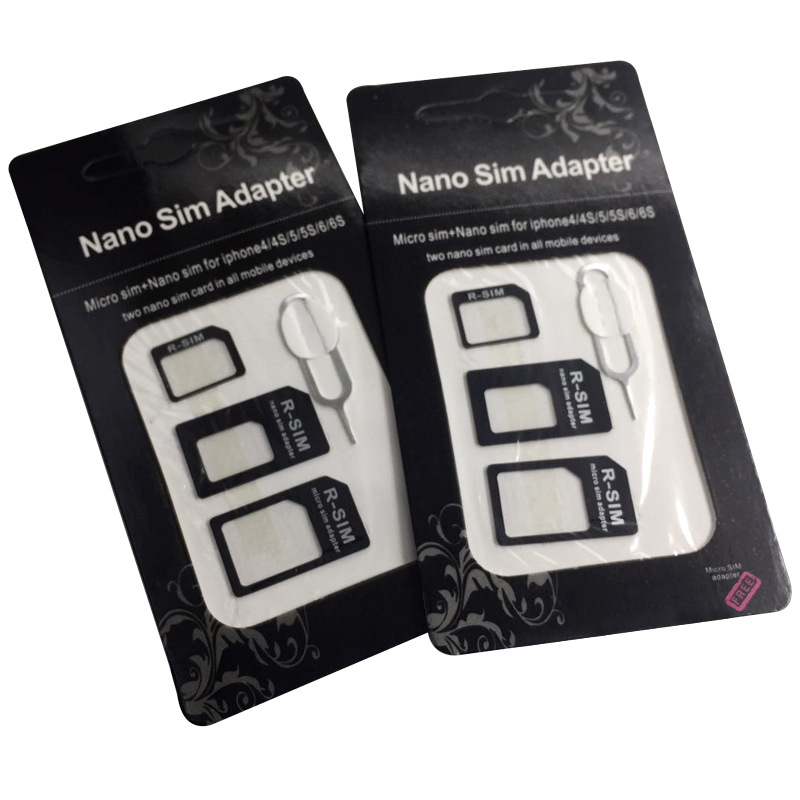 Manufacturers mobile phone restore card neutral black and white sim card set mobile phone card set nanosim universal noosy card set