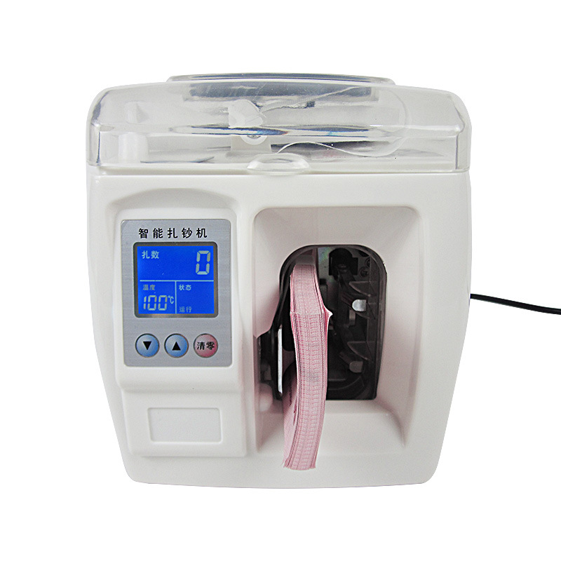 XD-307 universal bank binding machine money strapping machine liquid crystal display with handle to support multi-national currency