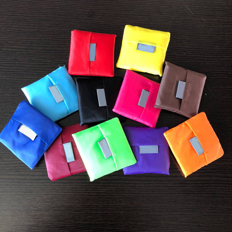 Oxford Cloth Square Bag Foldable Shopping Bag Printable logo Advertising Creative Environmentally Friendly Polyester Portable Bag