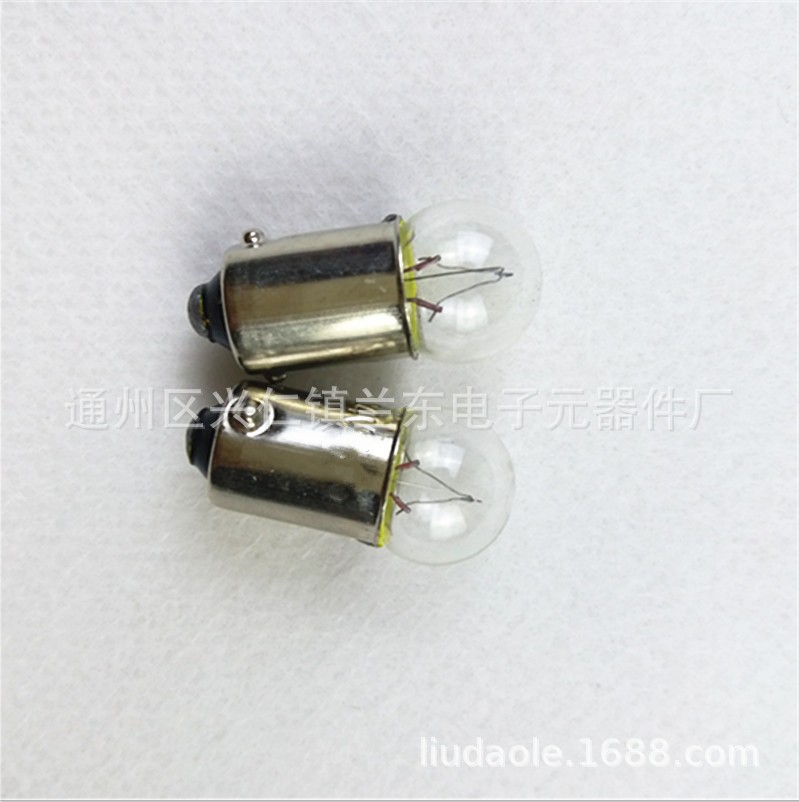 Precision Indicator Light 6.3V1W12V3W24V1W30V1Wb9 Socket G11 Round Head Small Light Bulb Instrument Light Bulb