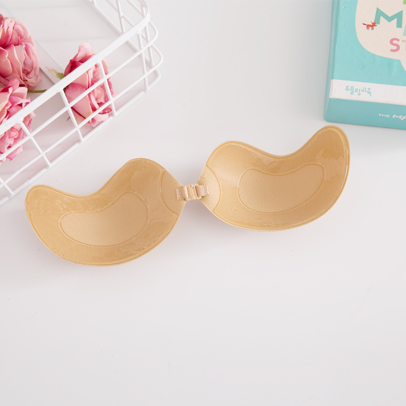 Thickened Mango Breast Patch Silicone Invisible Bra Without Rims Push-Up Bridal Wedding Dress Breast Patch Silicone Invisible Bra