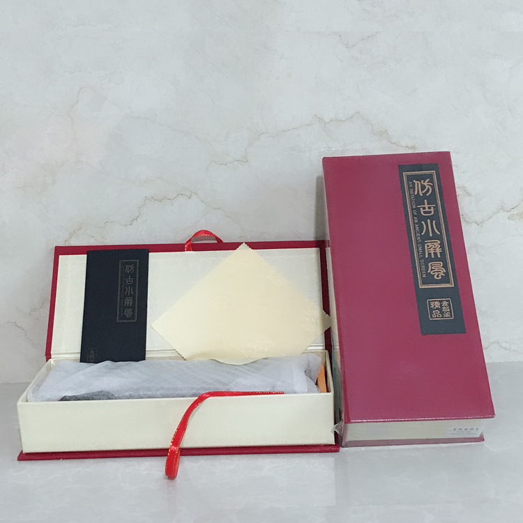 Antique Lacquerware Small Screen Decorative Ornaments Chinese Characteristics Wooden Crafts Lacquerware Special Overseas Gifts