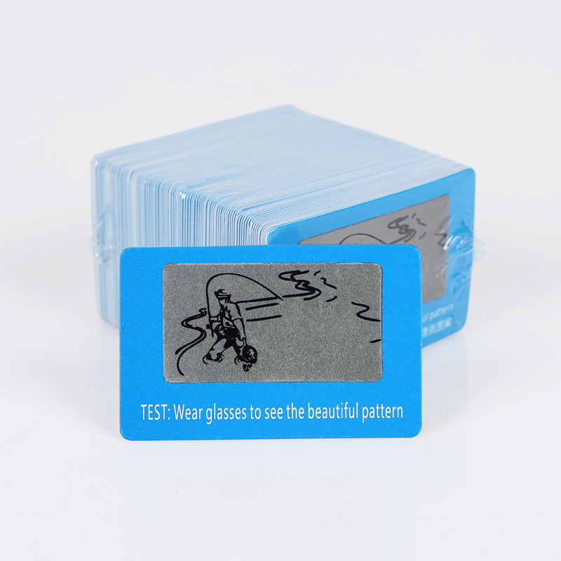 Spot Chinese and English polarized test card sunglasses test card pvc polarized card strip paper test card