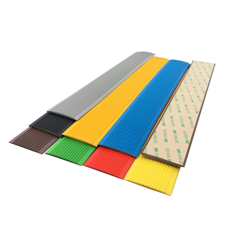 PVC stair anti-slip strip mat floor edge closing edge pressure strip step sticker ramp step anti-slip strip through door self-adhesive type