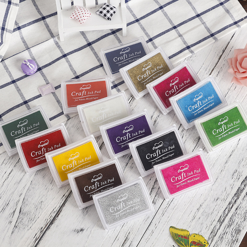 Цветная чернильная подушка для обучения углубленная большая печать 17 цветов корейская чернильная подушка