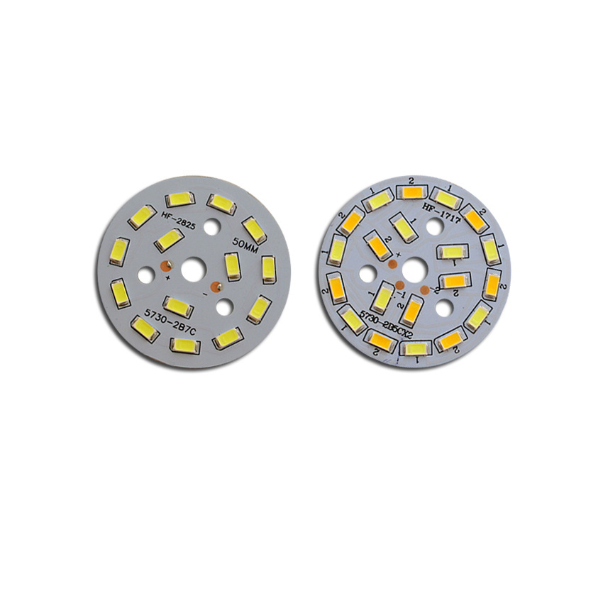 Round led lamp board 3w5w7w9w12w15w24w lamp 2835 patch bulb two-color downlight light light source board