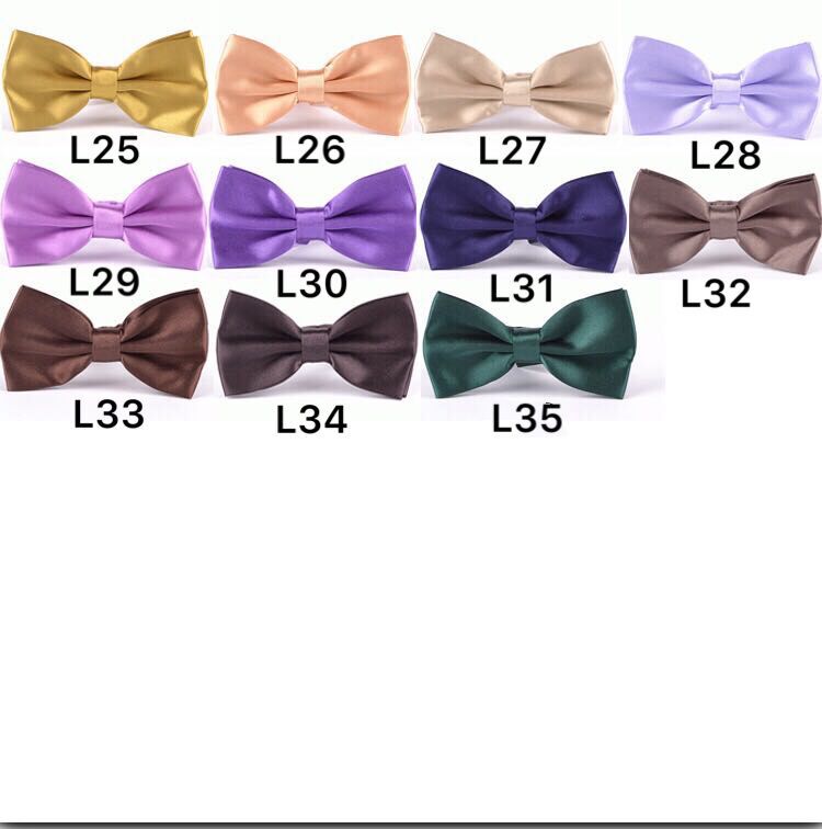 Korean Style Formal Tie Business Gentleman Groom Men's Pure Color Bows Wedding Bows Candy Color