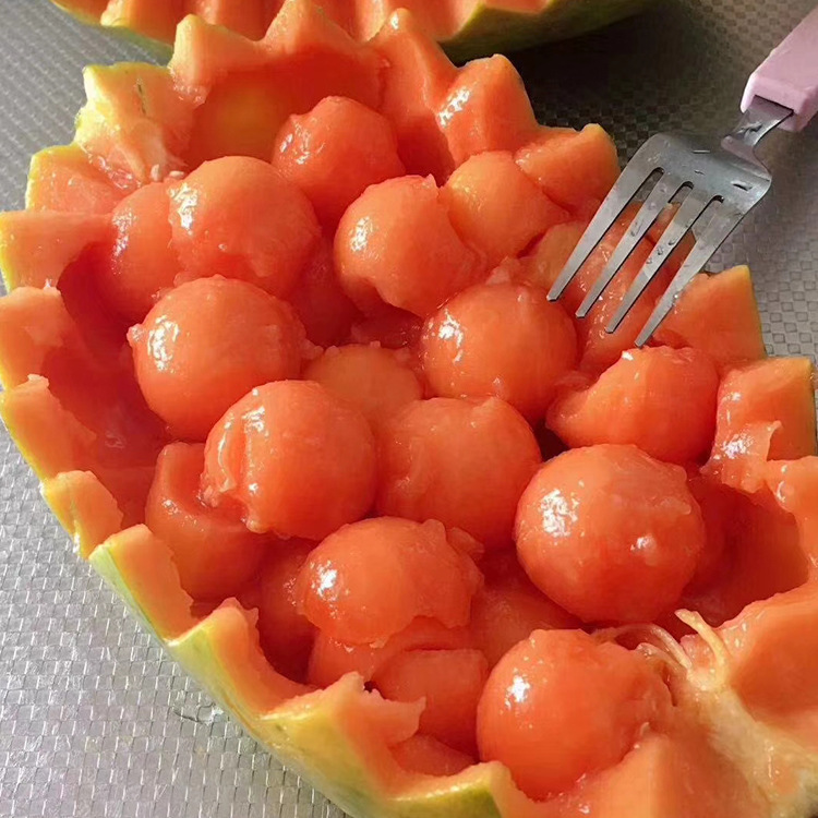 Dropshipping Fresh Fruit Rock Sugar Red Heart Green Papaya Seasonal Fruit Green Peel Papaya 4.5kg Now Picked and Shipped