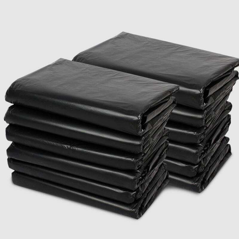 Black Large-Capacity Full-Specification Thickeneded Flat-Mouth Large Sanitation Household Commercial Property Hotel Kitchen Large Garbage Bag