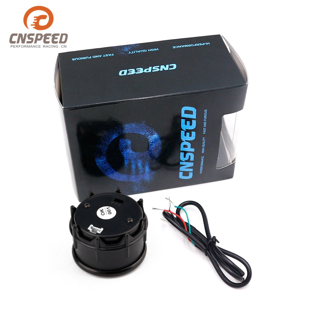 Factory Direct Supply 12V Car Modification Instrument 2inch (52mm) Blue Light Universal with Digital Display Tachometer Black Shell