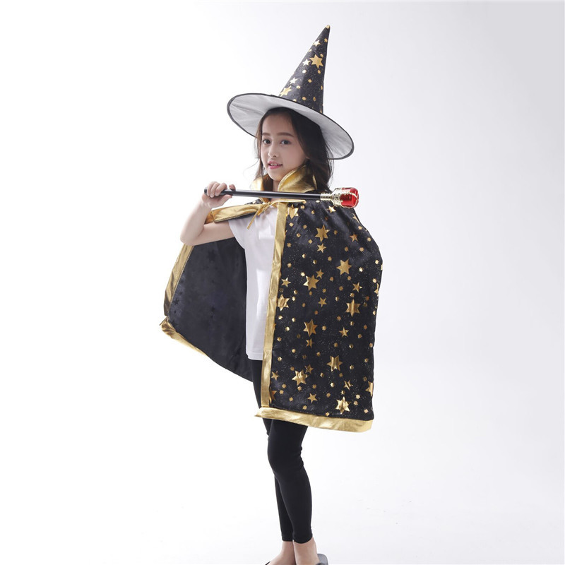 Halloween costume COSPLAY anime costume cloak witch children performance costume party Ball performance costume