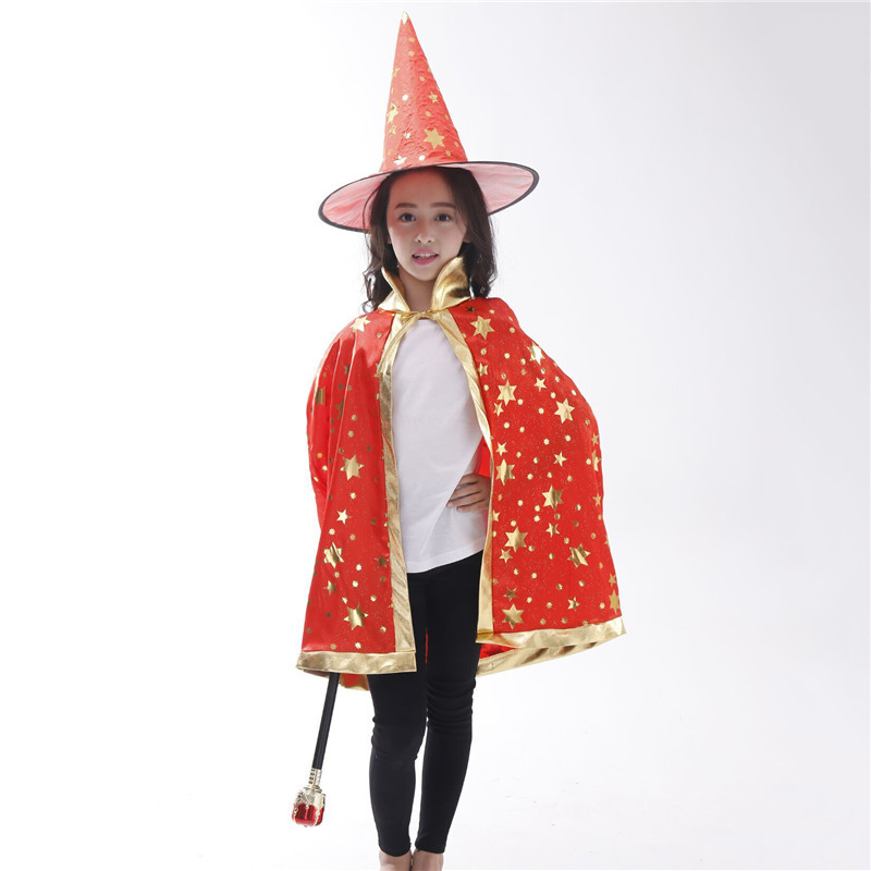 Halloween costume COSPLAY anime costume cloak witch children performance costume party Ball performance costume