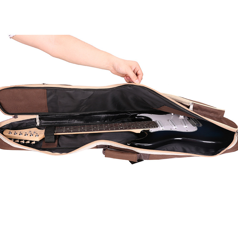 Thickened sponge electric guitar bag electric bass bag bass bag Oxford cloth backpack cover thickened musical instrument case