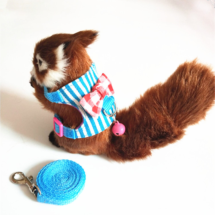 Small pet clothes Totoro rope pet mink chest strap guinea pig out traction rope Totoro special traction device rabbit slide rope