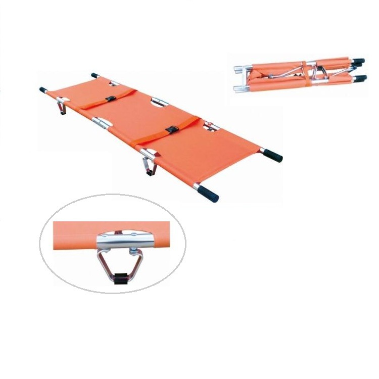 Aluminum Alloy Folding Stretcher Portable Thickened Fire Rescue Medical Emergency Stretcher