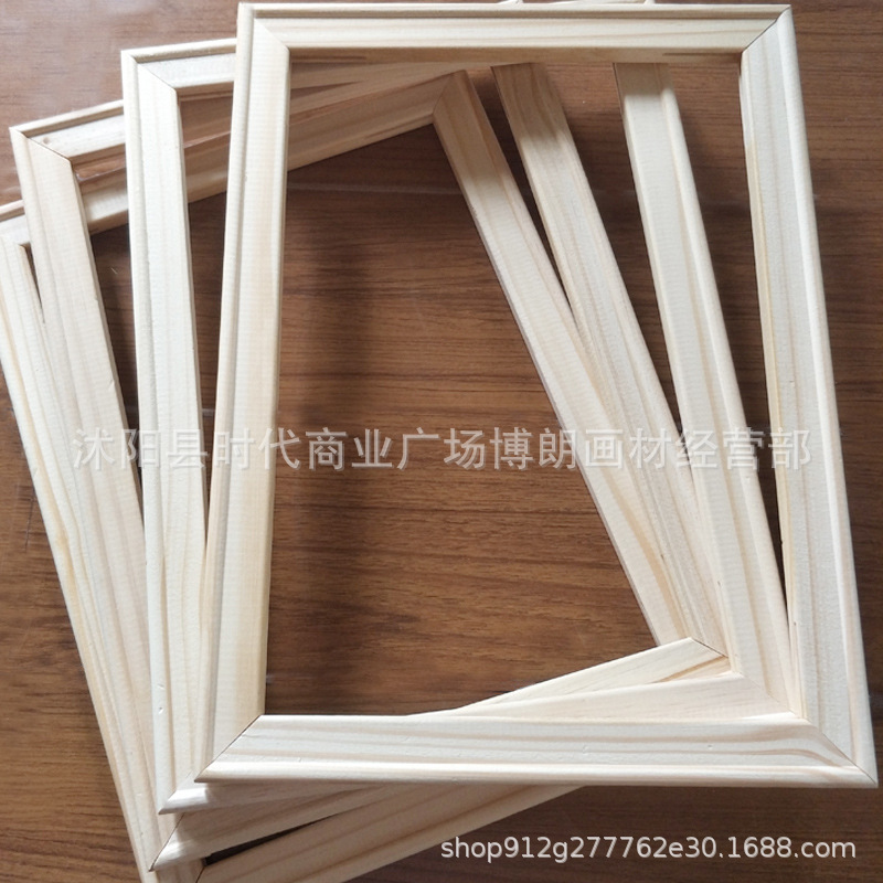 Оптовая продажа рам для масляной живописи, линии из массива дерева, рейки из сосны, рамки для цифровой масляной живописи