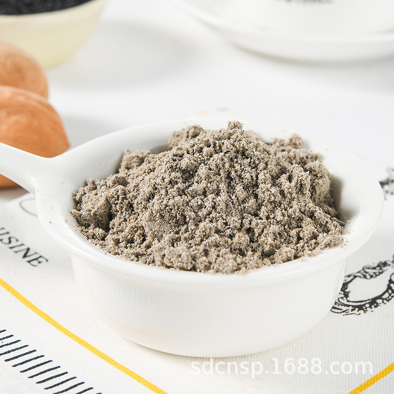 Black Sesame Walnut Mulberry Powder Black Bean Powder 600g Cooked Powder Meal Replacement Powder Whole Grain Powder Food Sesame Paste Walnut Powder