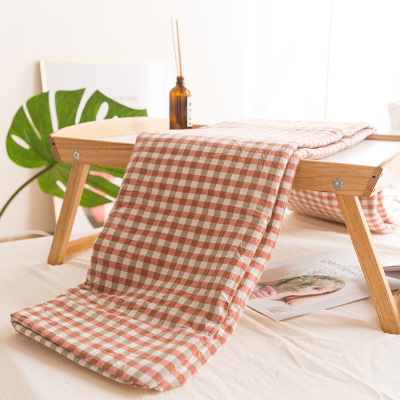 Wide Cotton Jet Washed Cotton Student Dormitory Bedding Fabric Yarn-dyed Plaid Striped Infant Fabric Nantong