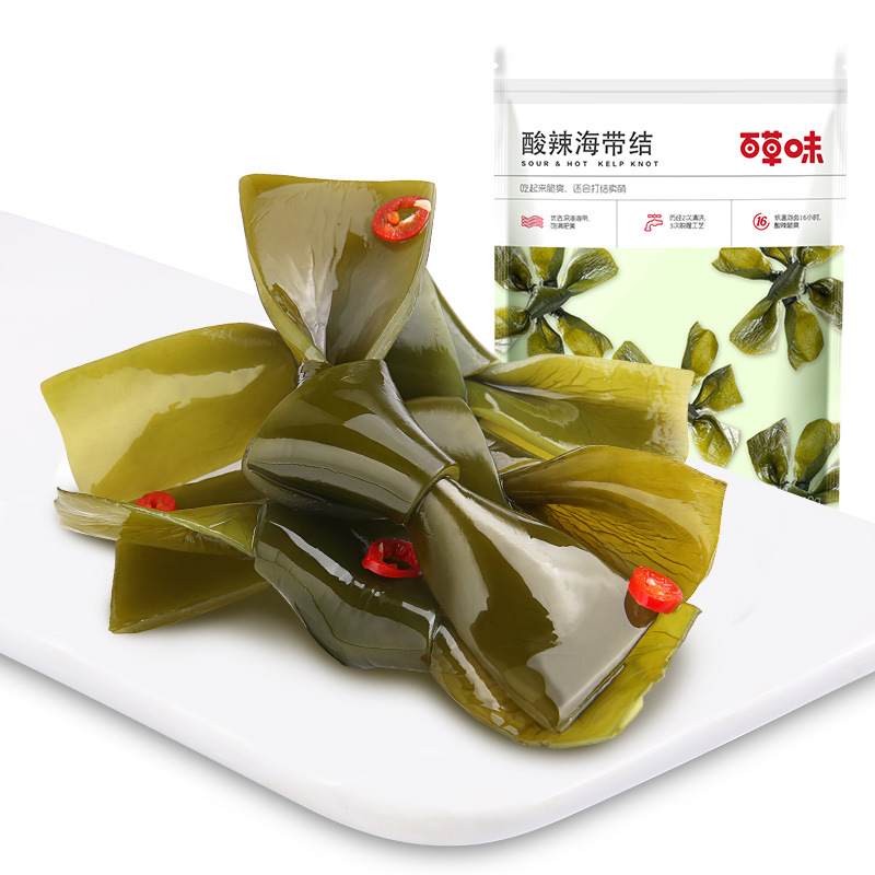 Herbal seaweed knot 200g seaweed silk small package seaweed open bag instant seafood snack meal seaweed knot