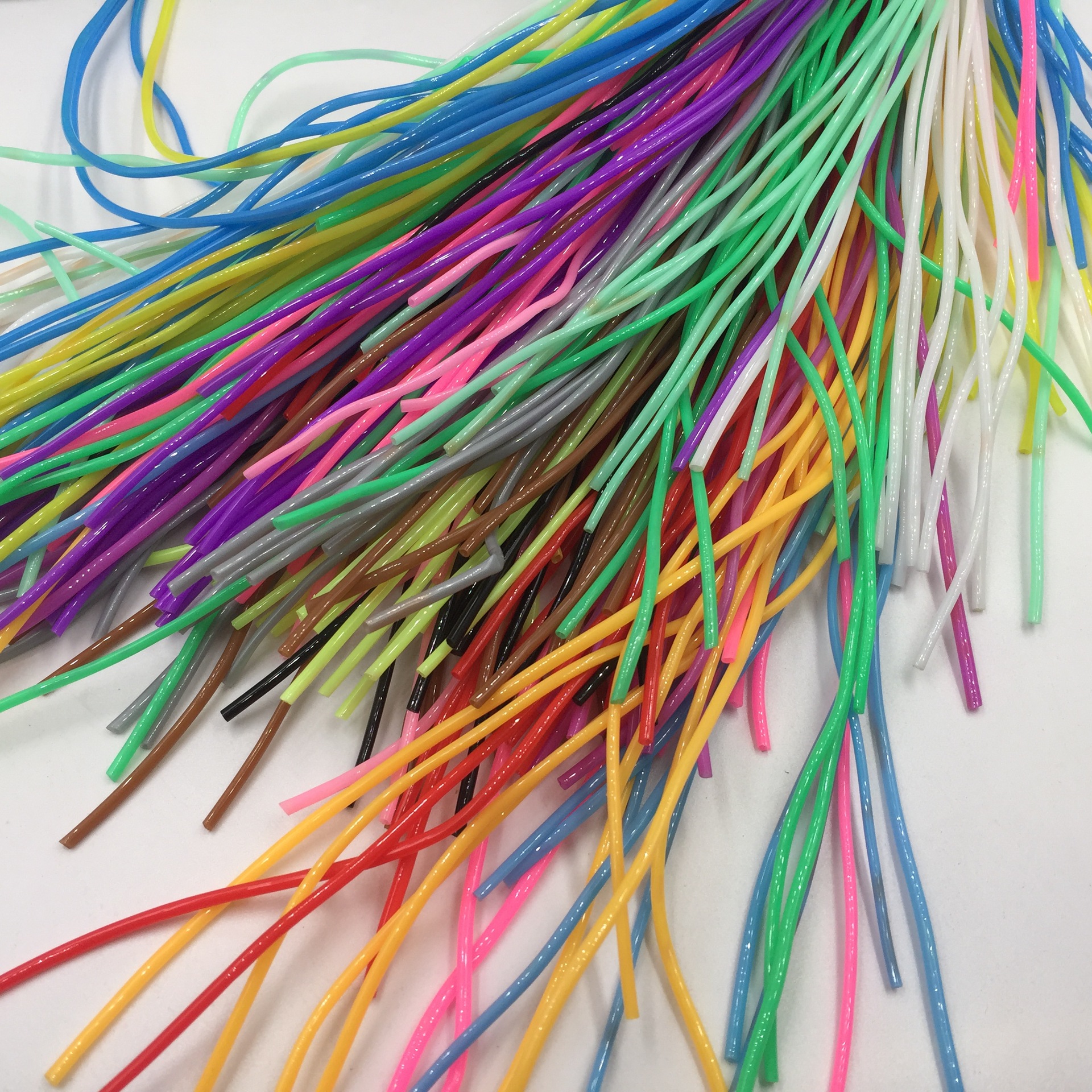 Zhendian treasure supply DIY environmental protection bright color PVC braided rope plastic hollow tube