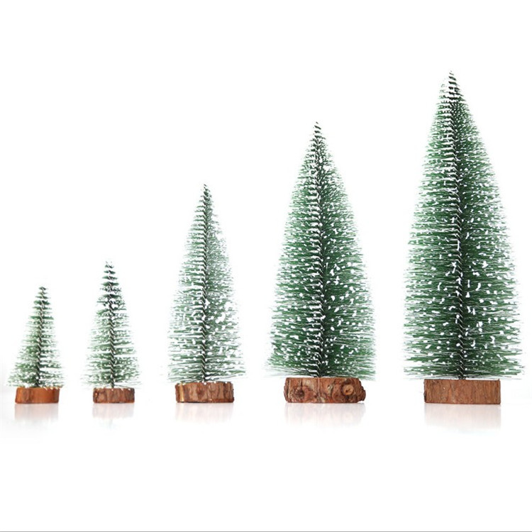 Mini Christmas tree Christmas Cedar desktop white pine needle tree window decoration Christmas gift Christmas decorations