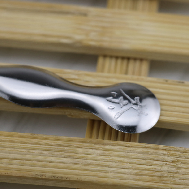 Stainless steel one-piece teaspoon tea set accessories daily portable tea spoon multi-use teaspoon multi-grain teaspoon gram spoon wholesale