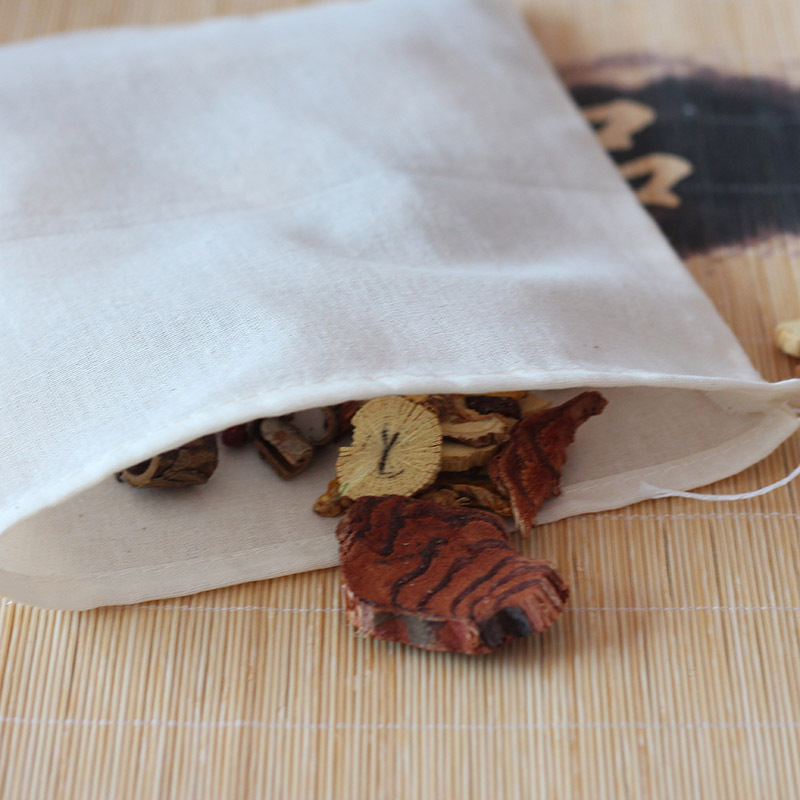 18x 20cm cotton yarn bag factory decocting bag seasoning filter residue traditional Chinese medicine tea bag custom wholesale