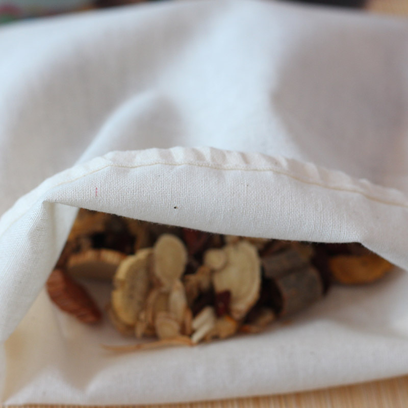 18x 20cm cotton yarn bag factory decocting bag seasoning filter residue traditional Chinese medicine tea bag custom wholesale