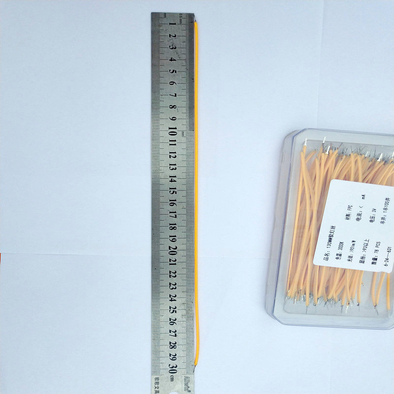 Cross-Border LED 300mm soft filament flexible light bar 1 string 200 and 3v yellow light red Green Blue Pink in stock