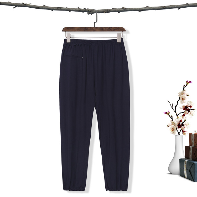 Factory Direct Supply Side Open Slub Slant Open Sanqing Collar Spring and Summer Taiji Clothing Men's and Women's Cotton and Linen Clothes Robe Set