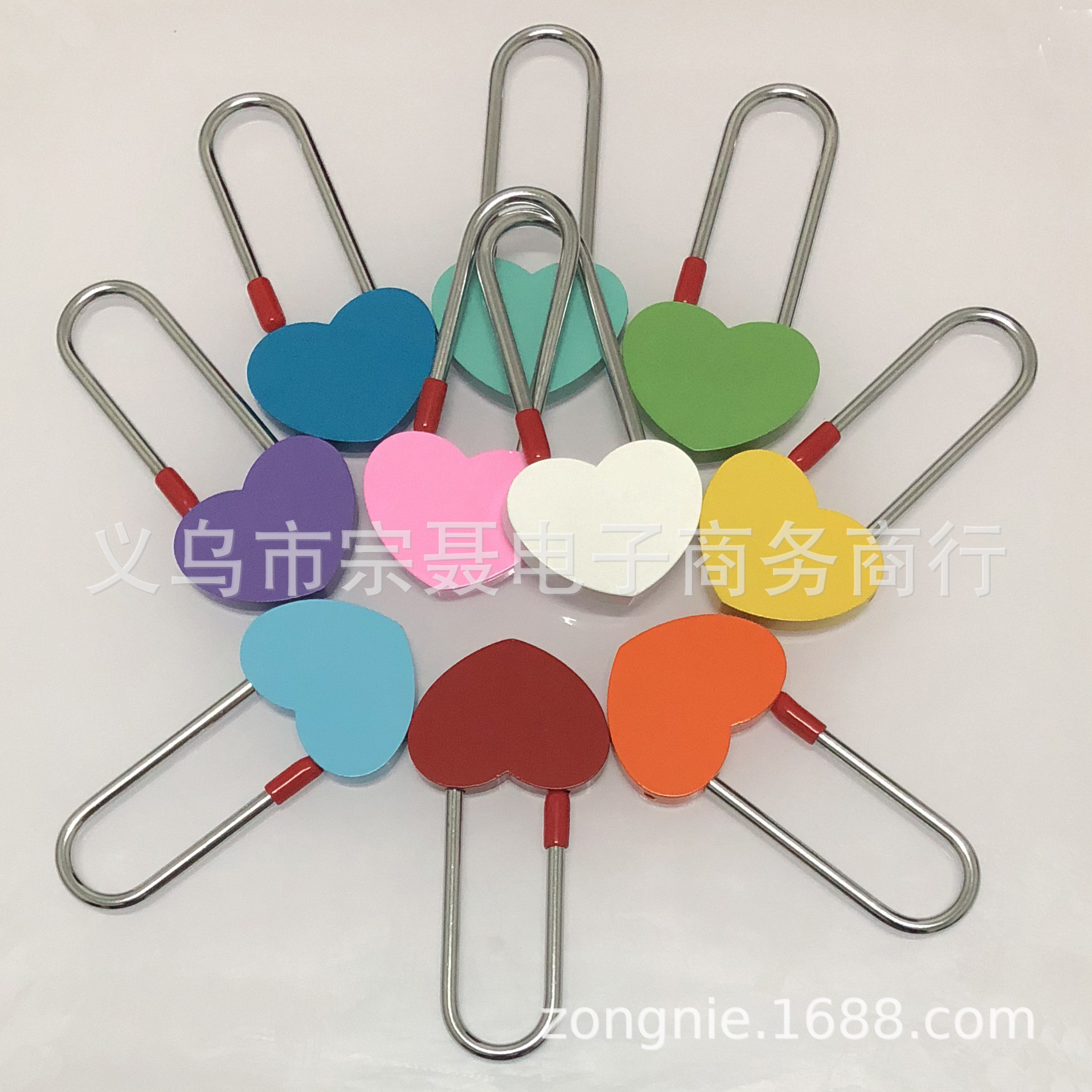 50 мм цветной сердечный замок, подарки на китайский День святого Валентина, подвеска для туристических достопримечательностей, креативный стильный замок желаний