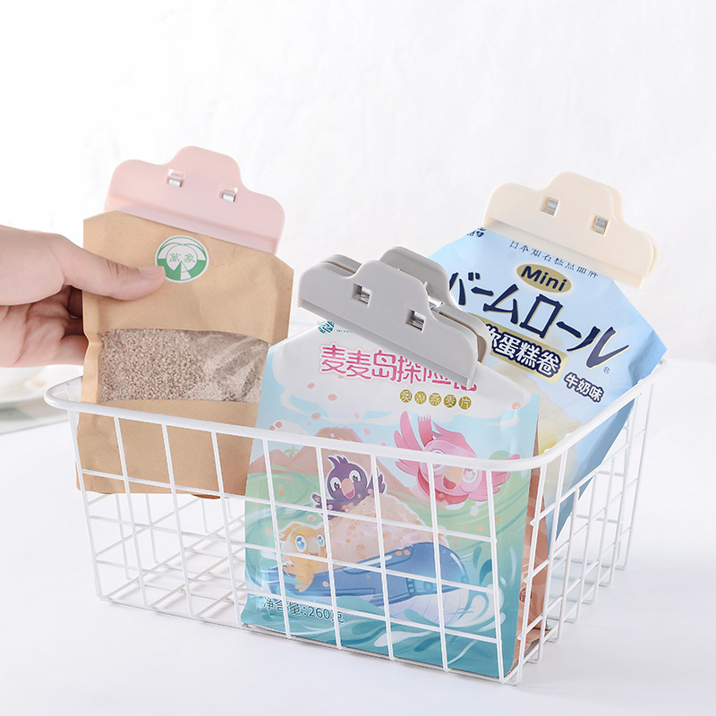 Household Food Sealing Clip Strong Fresh-Keeping Sealing Clip Plastic Bag Milk Powder Tea Snack Sealing Clip Sealing Clip