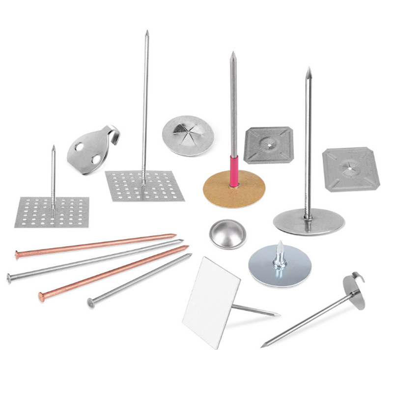 Factory Spot Rock Wool Insulation Nails Self-Adhesive Nails Galvanized Insulation Nails Ventilation Duct Nails Welded Aluminum Glue Nails