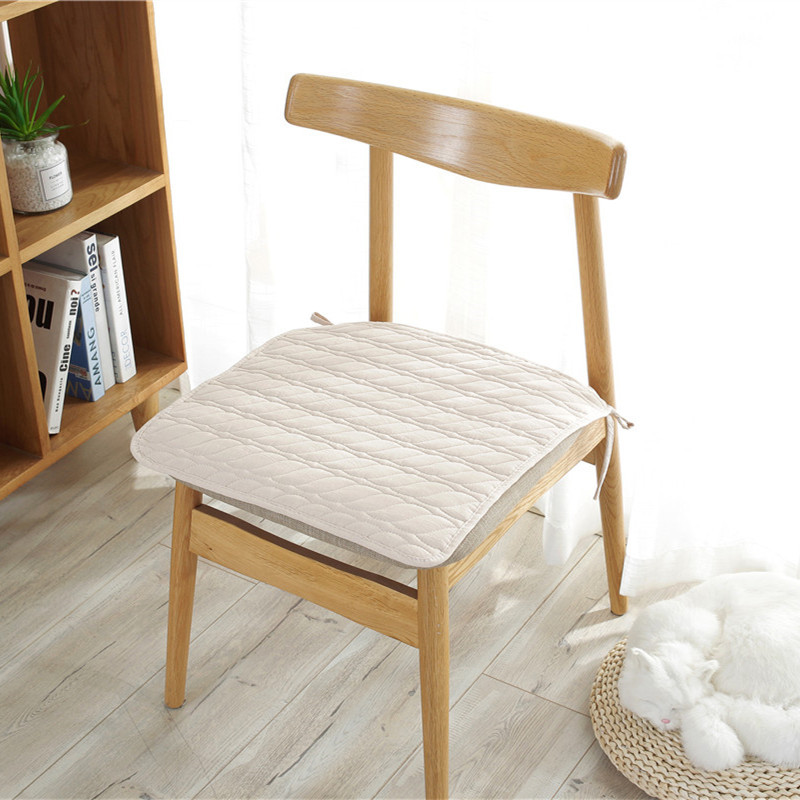 New solid color cotton chair cushion cushion wholesale simple modern office chair cushion non-slip home winter processing