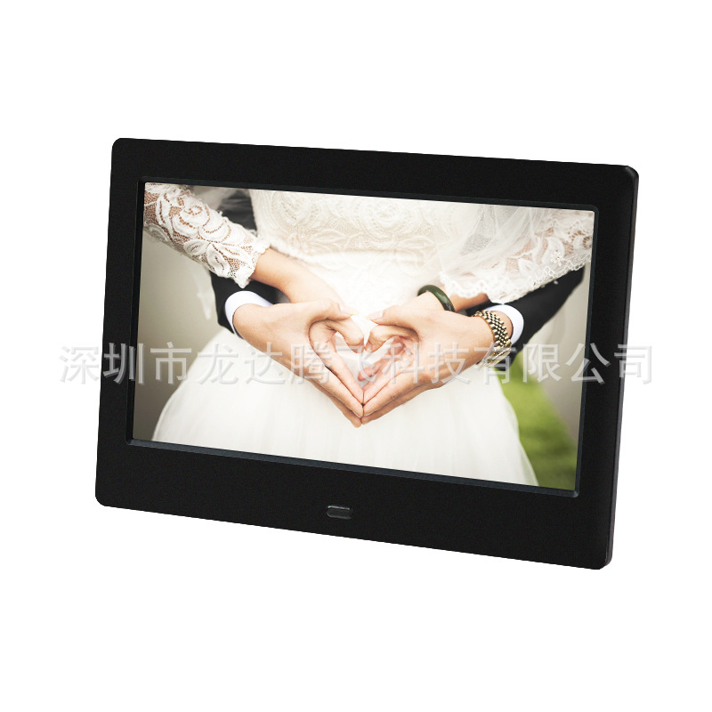 New sales 7 inch ultra narrow border Fashion Digital Photo Frame electronic photo album video advertising machine business gifts
