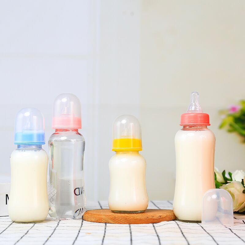 150Ml200Ml280Ml Bottle Glass Bottle Juice Drink Bottle Adult Bottle Plastic Bottle Silicone Pacifier