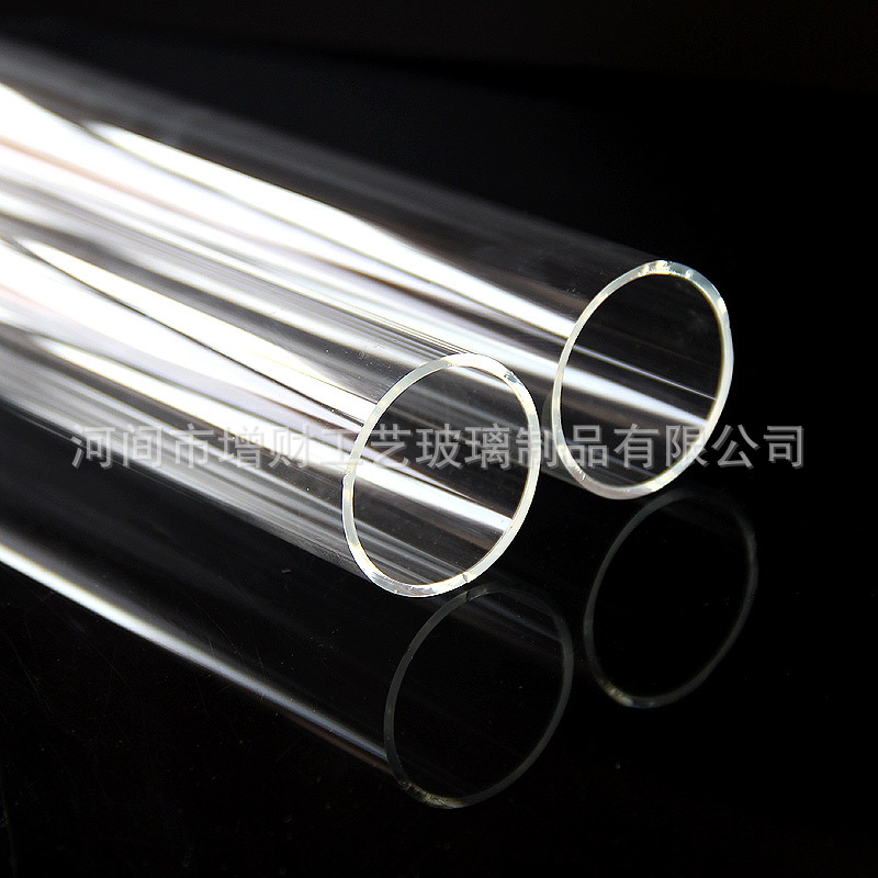 Wholesale High Borosilicate High-Temperature Resistant Transparent Glass Tubes, Heat-Resistant Glass Two-Way Bottomless Glass Tube Raw Materials