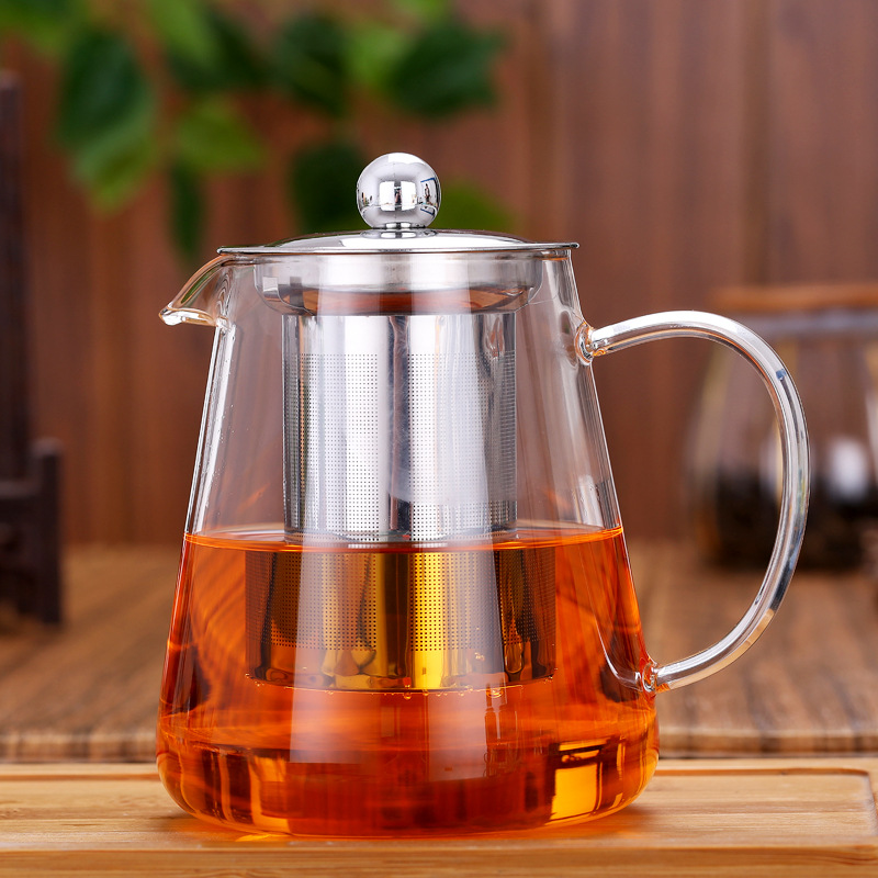 Glass Teapot, Black Tea Pot, Tea Water Separation, Stainless Steel Filter, Glass Water Kettle, Teapot, Kung Fu Tea Set