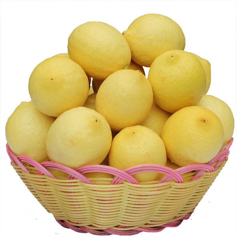 Fruit Wholesale Fresh Anyue Yellow Lemon Medium and Large Fruit 1 Catties 3-4 First-Class Juice Duoyulik Starting from 2.5kg