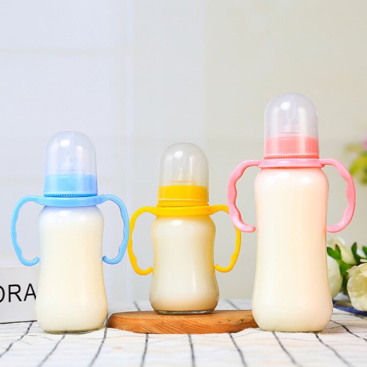 150Ml200Ml280Ml Bottle Glass Bottle Juice Drink Bottle Adult Bottle Plastic Bottle Silicone Pacifier