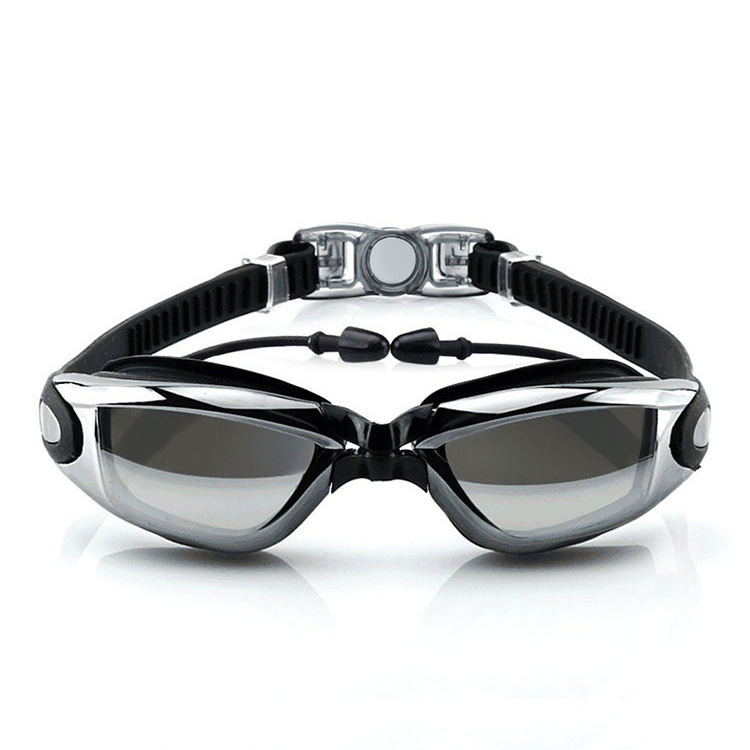 Youyou Factory Printed Logo Adult High-Definition Waterproof and Anti-Fog Men's and Women's Small-Frame Swimming Goggles Swimming Myopia Glasses Wholesale