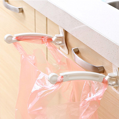 TZ6132 Cabinet Plastic Bag Hook Rack Storage Rack Portable Garbage Bag Rack Door Rear Hook Rack Wall-mounted