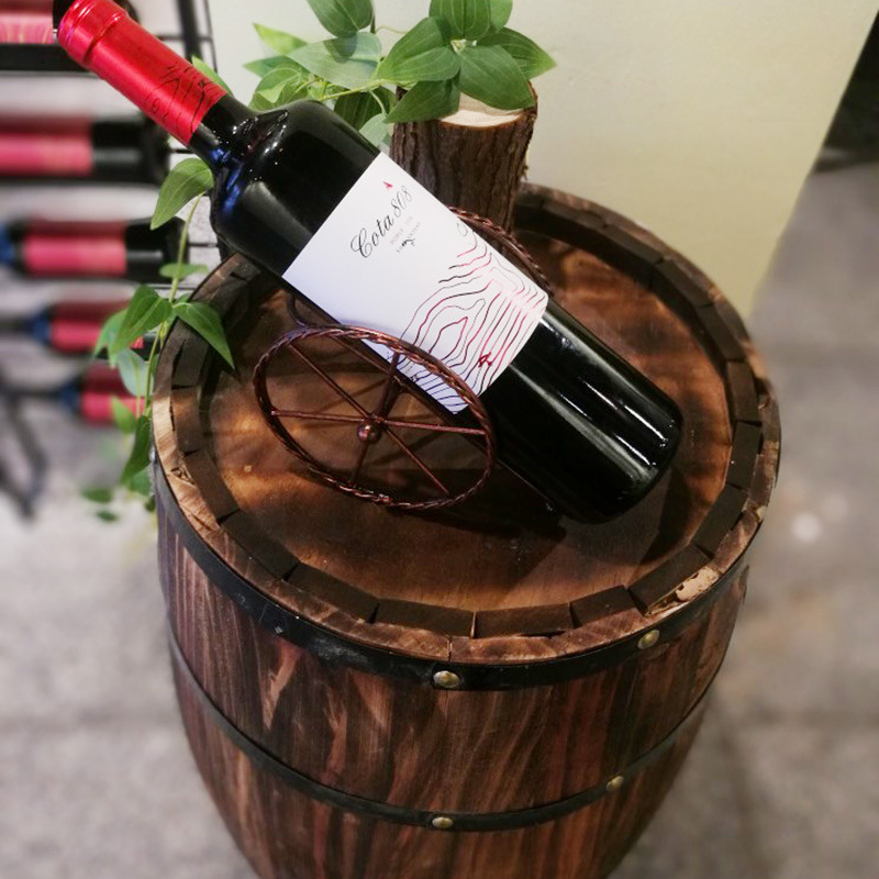 Decorative Oak Barrel Wine Barrel Solid Wood Beer Barrel Wooden Bar Wine Cellar Ornaments Wine Barrel Wedding Props Photography