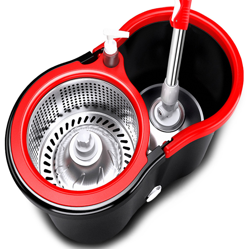 Batch Dual-Drive Mop Bucket Household Hand-Washable Lazy Mop Mop Suspended Basket Eight-Character Bucket Round Head Rotating Mop