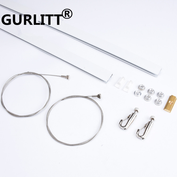 Aluminum Alloy Hanging Picture Hanging Tracks Adjustable Suspension System Hanging Picture Hanging Display Tracks Buckle Tracks Sail Hook