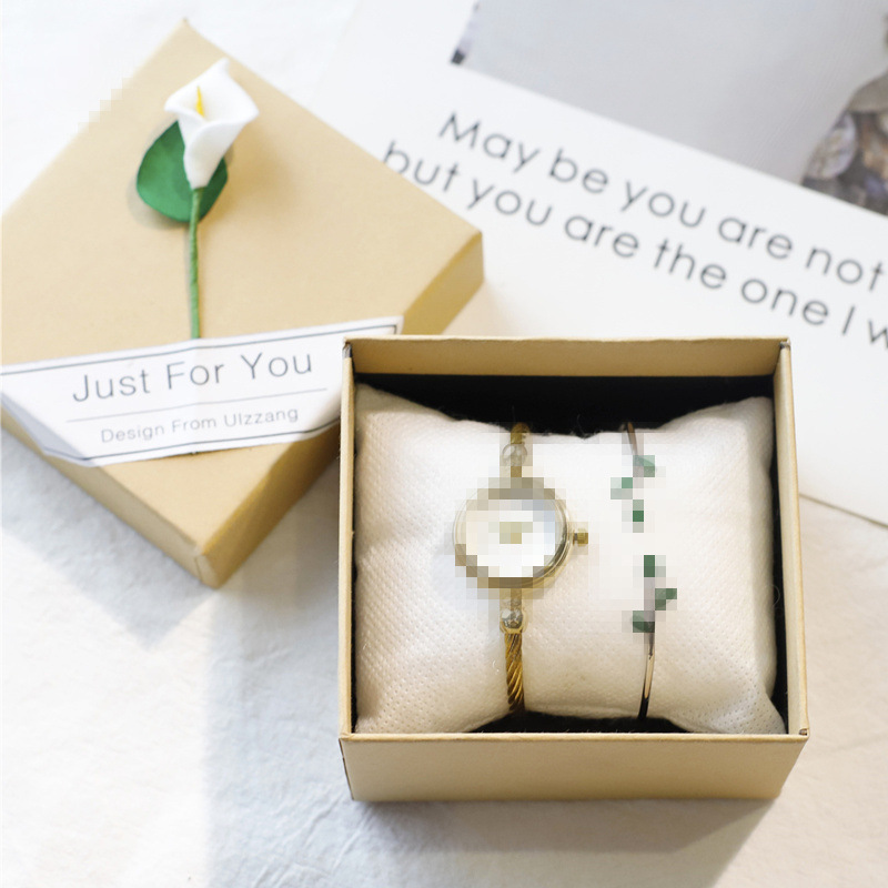 Retro Kraft Paper Heaven and Earth Cover Packaging Box Literary Watch Box Flower Tea Packaging Paper Box Small Fresh Forest Gift Box